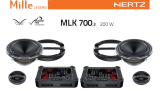 Hertz - MLK 700.3 - 2 utas hangszórókészlet, 200 W, 70 mm