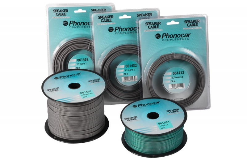Phonocar 061451 Hangszóró kábel 2x2,5qmm, szürke szín