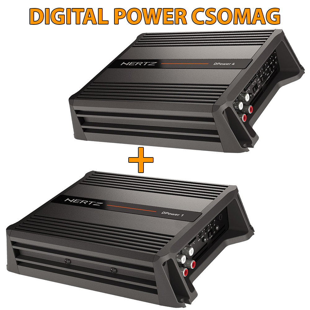  HERTZ DIGITAL POWER csomag - DPower 1 + DPower 4 erősítő csomag