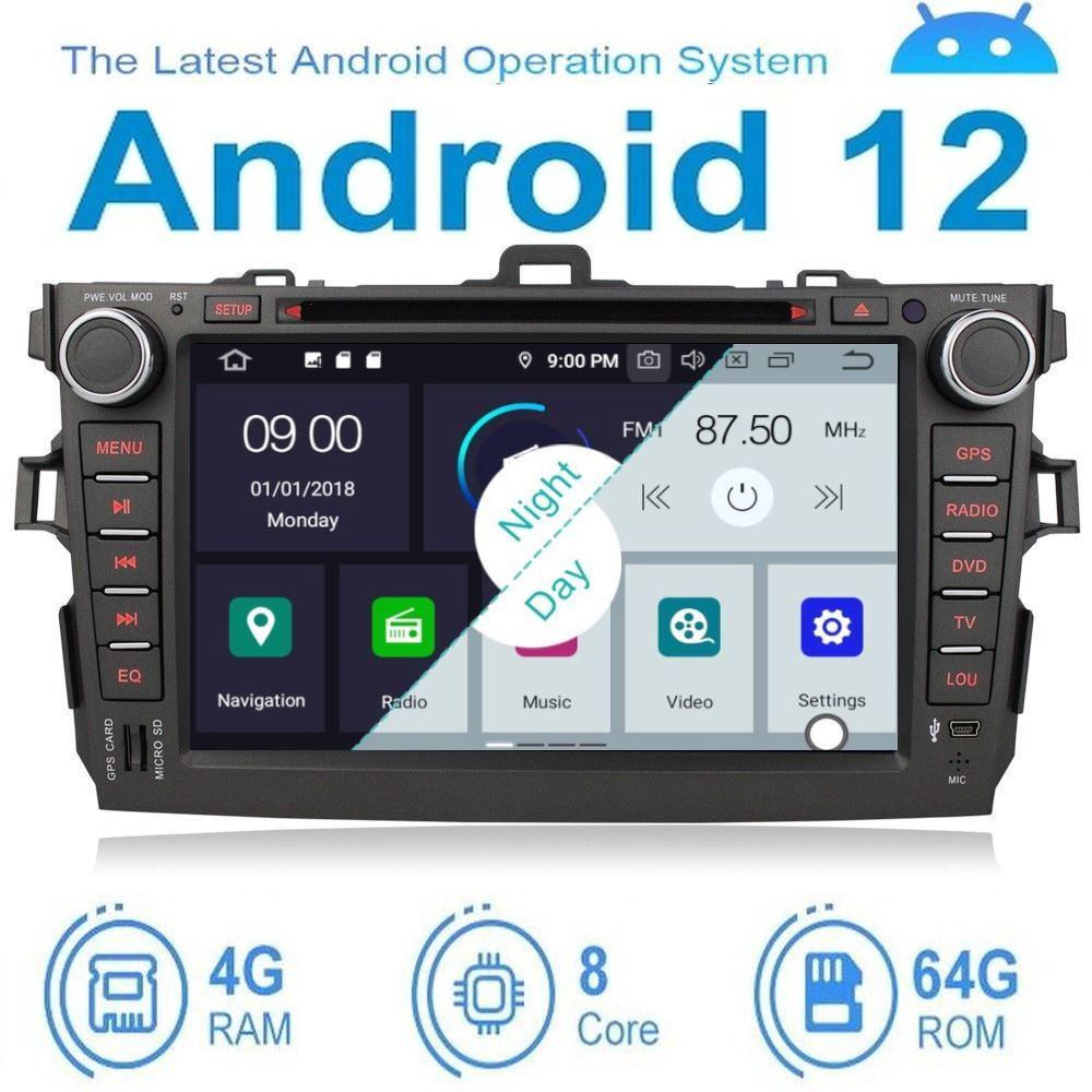 TOYOTA COROLLA ANDROID 12.0 OS