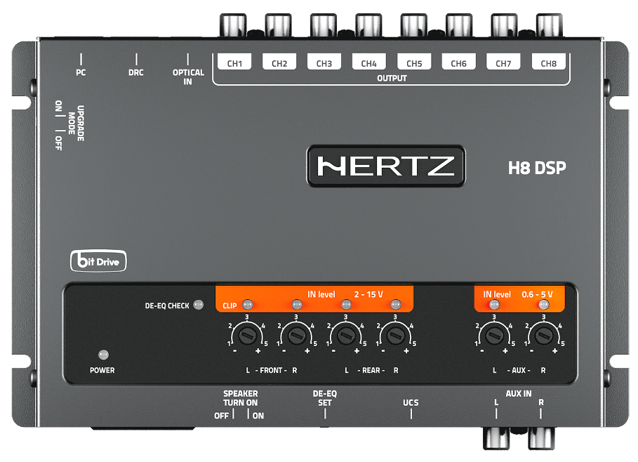 Hertz H8 DSP + DRC HE - Digitális hangprocesszor és vezérlő szett