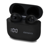 Aiwa EBTW-100BK Prémium Japán vezeték nélküli fülhallgató akár 12 óra zenehallgatás fekete színben