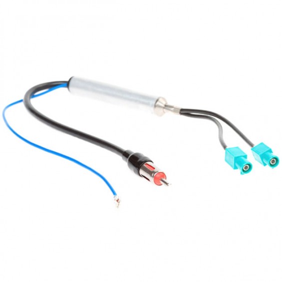 ANTENNA ADAPTER, FANTOMTÁP DUPLA FAKRA - DIN (ZRS-SA2F-DIN)