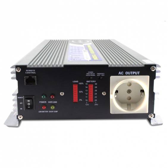 Feszültségátalakító, Szinuszos Inverter 24V 230V 1500W (SN-1500)