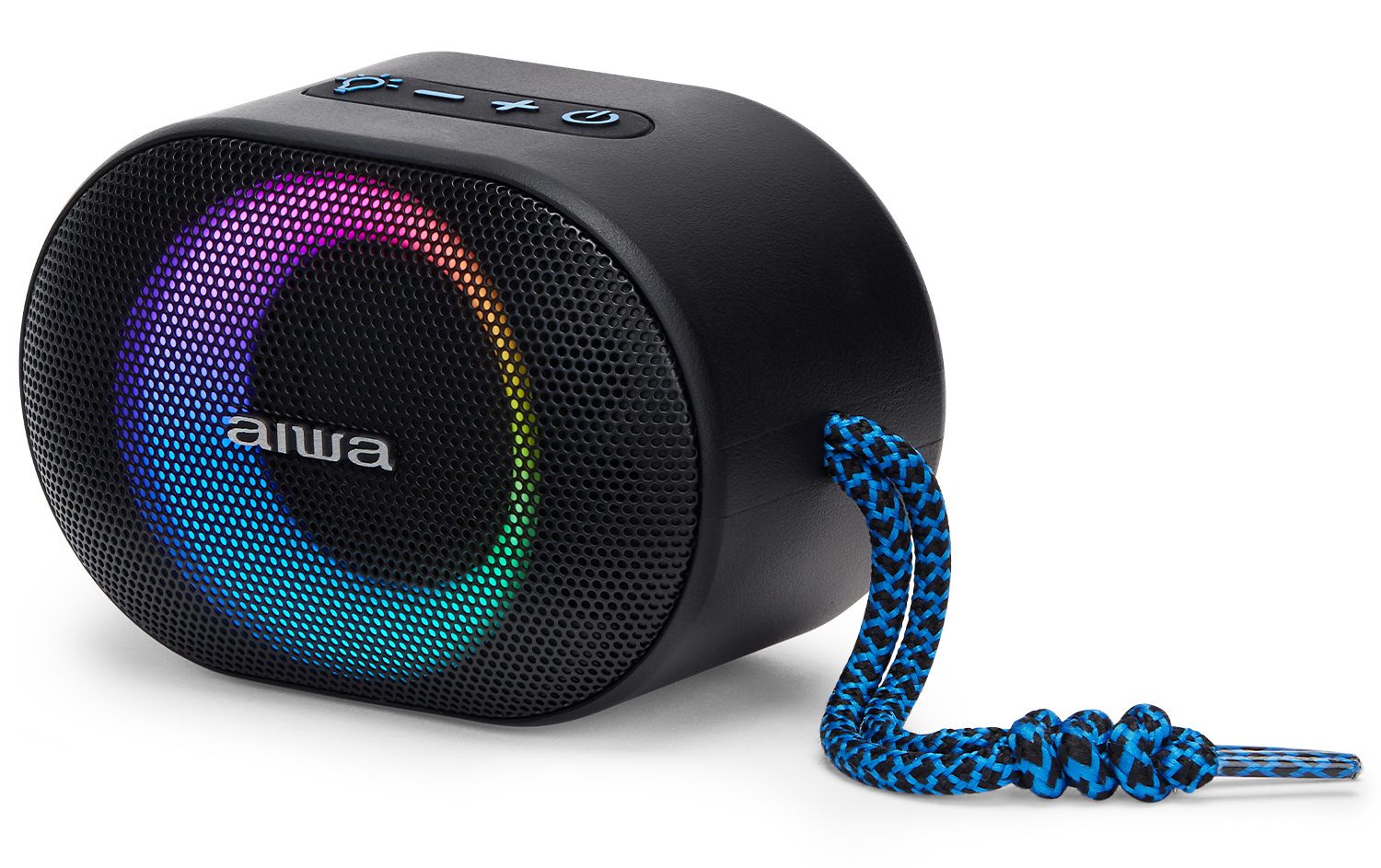 Aiwa BST-330BL Hordozható Japán Bluetooth hangszóró Hyper Bass mélyhangokkal - A hordozható hangerő!