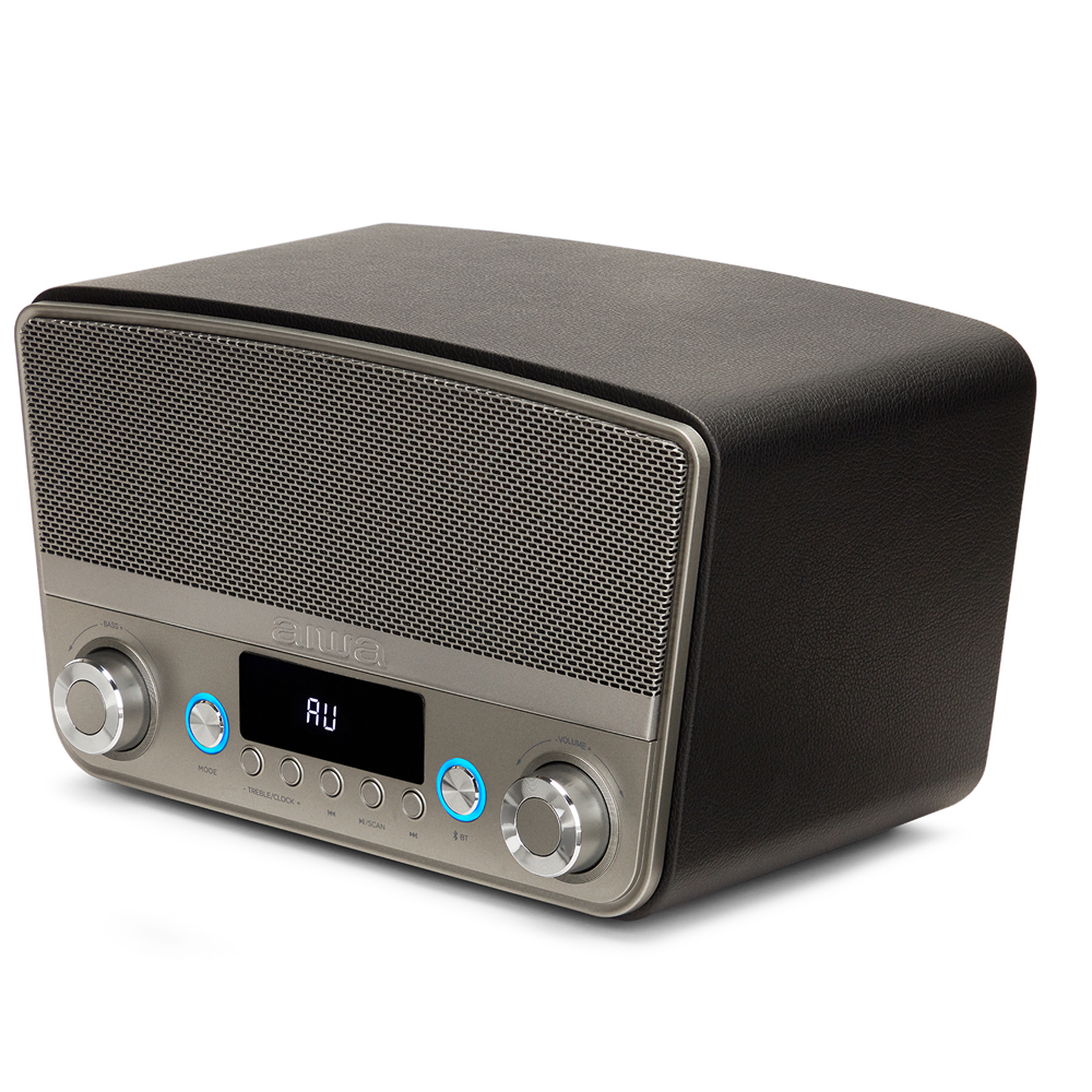 Aiwa BSTU-750BK Vintage multimédia - Prémium otthoni hangszóró FM rádióval HDMI-vel és Bluetooth kapcsolattal