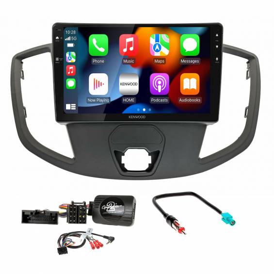 Ford Transit V363 Kenwood DMX80AXS 9"-os Apple CarPlay, Android Auto fejegység szett