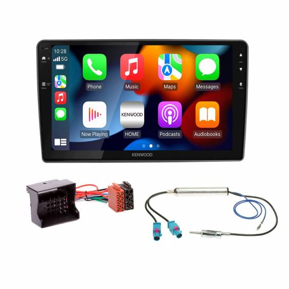 Volkswagen Kenwood DMX80AXS 9"-os Apple CarPlay, Android Auto fejegység szett