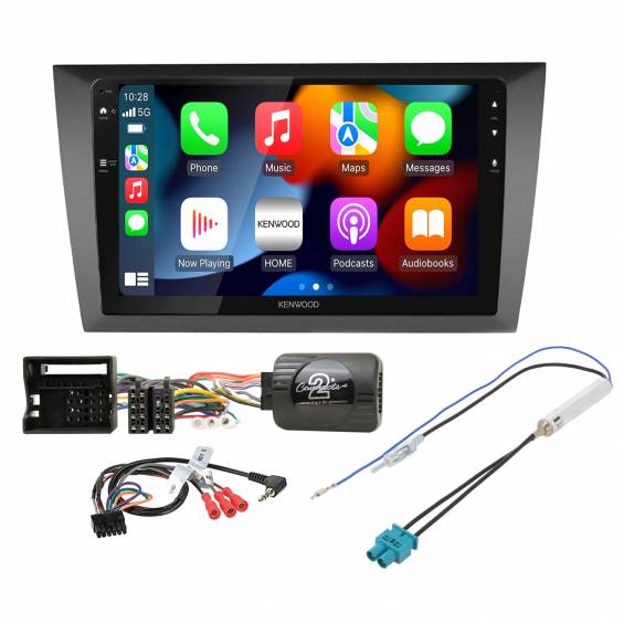 Volkswagen Golf VI Kenwood DMX80AXS 9"-os Apple CarPlay, Android Auto fejegység szett