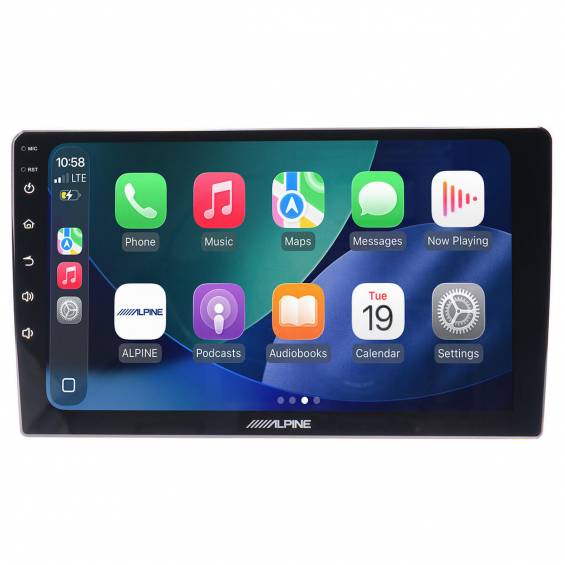 Alpine INE-AW409S 9"-os Fejegység, Apple CarPlay WiFi, Android Auto WiFi