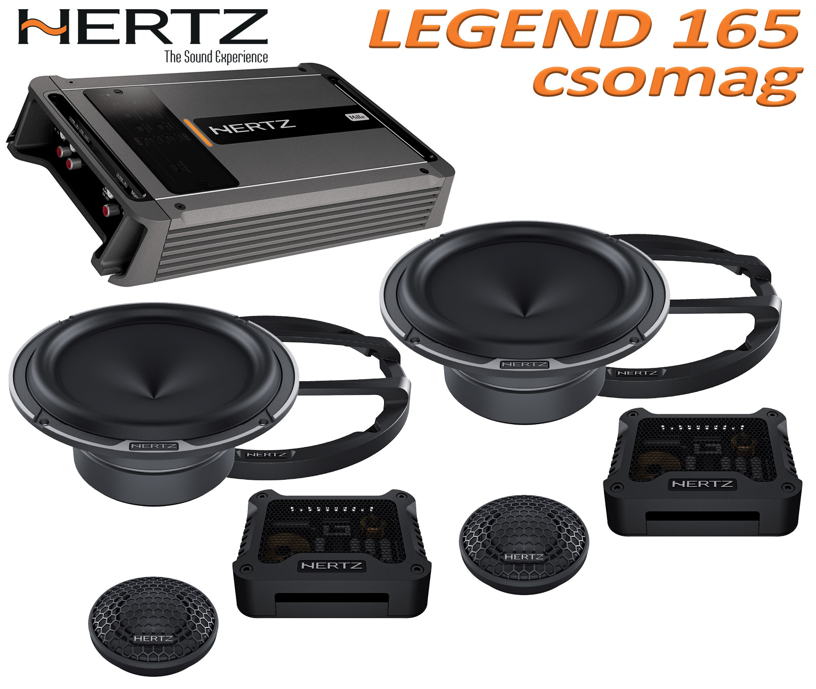 Hertz - Legend 165 csomag - ML Power 4, 4/3/2 csatornás erősítő + Mille Legend 