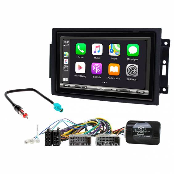 Chrysler 300C Sony XAV-AX3250 Apple CarPlay, Android Auto fejegység szett