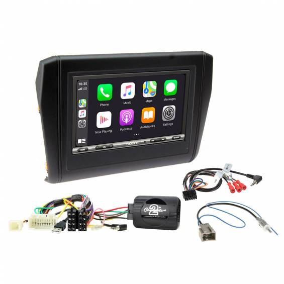 Suzuki Swift IV (2017-) Sony XAV-AX3250 Apple CarPlay, Android Auto fejegység szett (SWC)