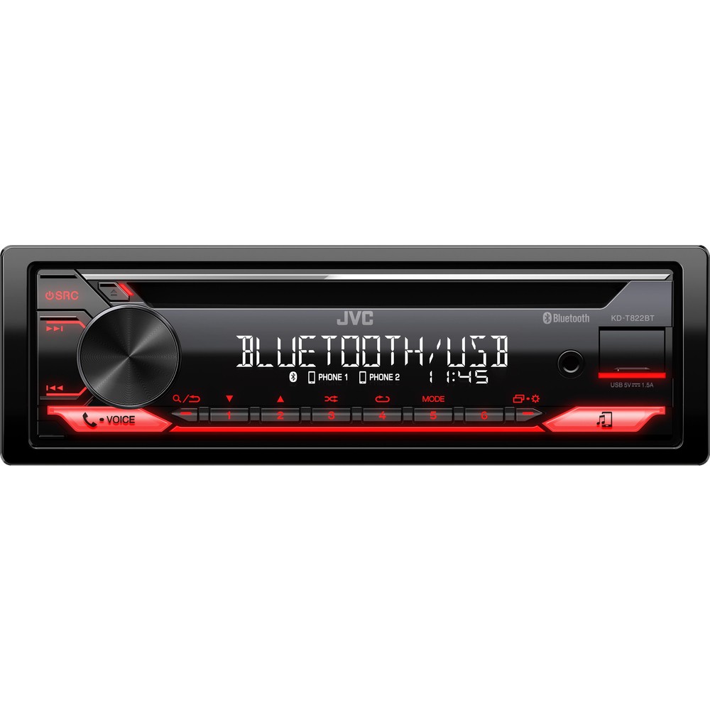 JVC KD-T822BT Autórádió Bluetooth-tal 