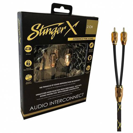 STINGER X3 XI3217 5,2M AUDIOFIL RCA KÁBEL, EZÜST BEVONAT